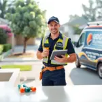 emergency plumber using diagnostics in a modern brisbane home